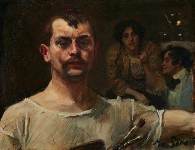 Max Slevogt_Selbstbildnis mit Pinsel und Palette © MKK, Jürgen Spiler