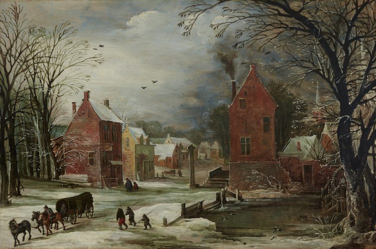 Josse de Momper_Dorf im Winter © MKK, Jürgen Spiler